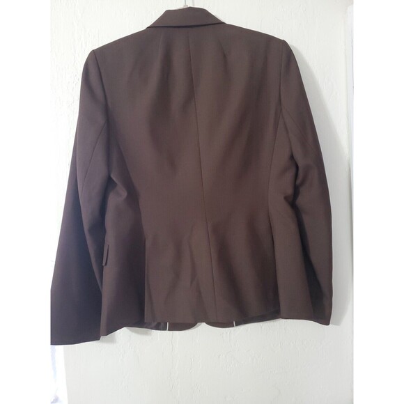 Calvin Klein women's brown blazer with 2 gold buttons size 8 - Picture 4 of 6